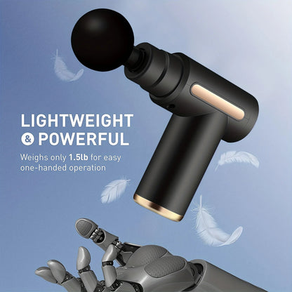 Portable Massage Gun with LED Screen – Deep Tissue Percussion Massager
