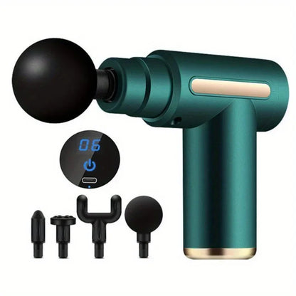 Portable Massage Gun with LED Screen – Deep Tissue Percussion Massager