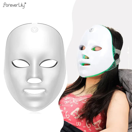 7-Color Wireless LED Face Mask for Skin Repair & Anti-Aging