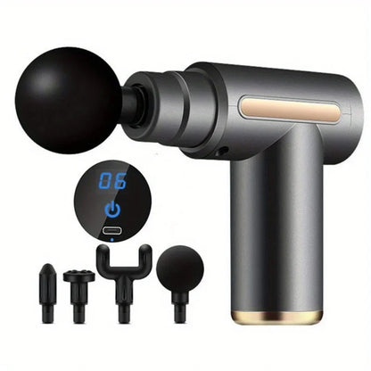 Portable Massage Gun with LED Screen – Deep Tissue Percussion Massager